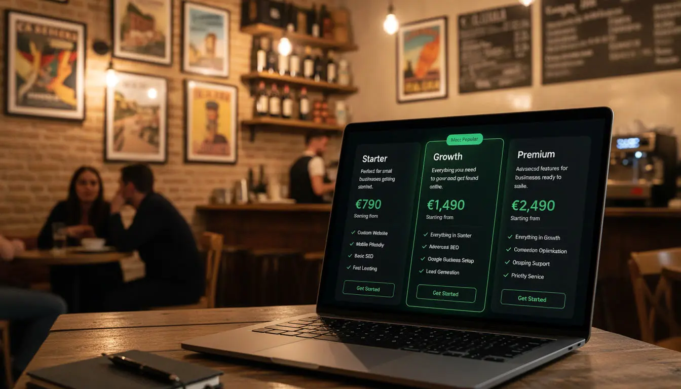 Website pricing packages for local businesses