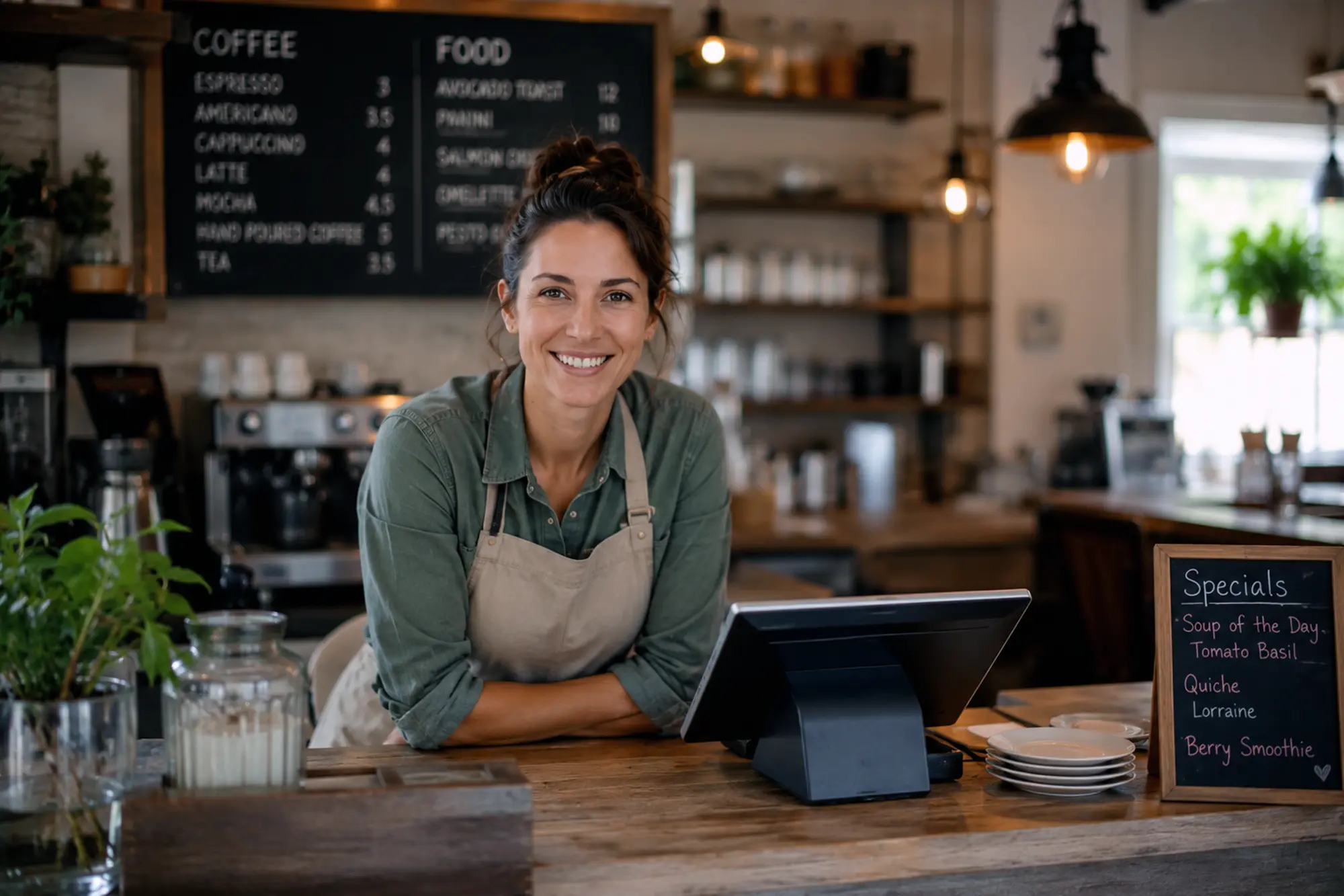 Local business owner reviewing their new website on a laptop