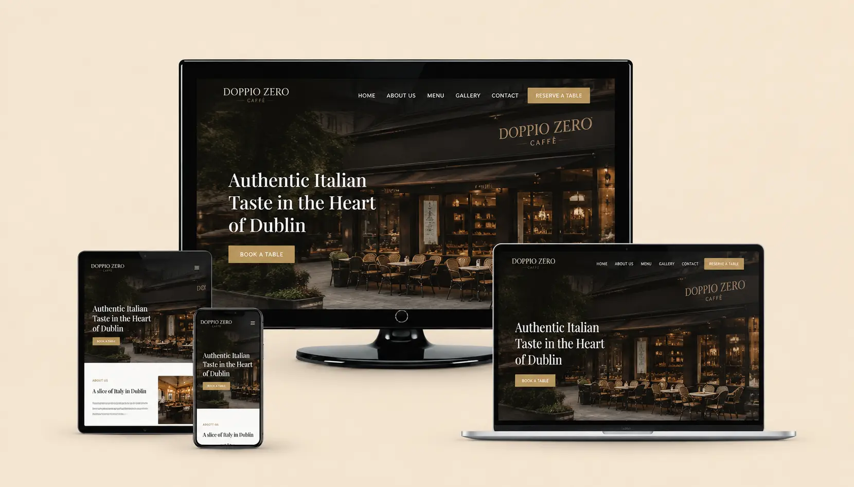 Doppio Zero Cafe website